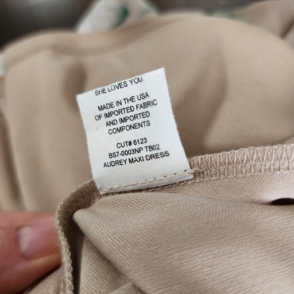 Show Me Your Mumu Audrey Maxi Dress XL Bouquet Toss Chiffon Floral Gown - Picture 12 of 12